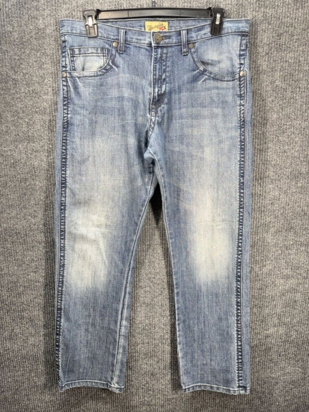 Wrangler 20X Jeans Mens 36x32 Blue Slim Straight Stretch Denim Medium Wash 44MWX